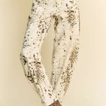 Davi & Dani  Abstract Tie Dye Dot Lace Detail Barrel Pants‎ Photo 8