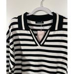 City Streets Striped Sweater Dress with Collar V Photo 5
