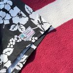 Vintage tropical l’attitude black white Hawaiian swim trunk shorts Size M Photo 2