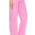 Lovers + Friends Barbie Pink Trouser Pants SMALL Work Straight Revolve $208 NEW Photo 1