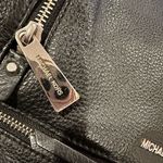 Michael Kors Rhea BLACK PEBBLE Leather Backpack Photo 7