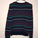 Talbots Women’s Lambswool Blend Knit Colorful Pattern Button-Up Cardigan Sweater Photo 5