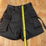 New women’s black fashion shorts with belt loop size S Photo 6