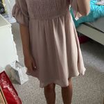 Boutique Dress Tan Size M Photo 0