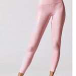 Carbon 38 Metallic Snake High Rise 7/8 Legging in Pink Size XS Photo 0