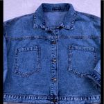 SheIn Double Pocket Button Front Denim Jacket Photo 3