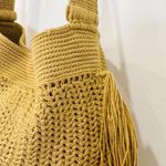 Soraya Hennessy cotton handwoven fringe boho crossbody bag NEW Yellow Photo 9