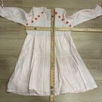 Spartina 449  Ellis Dress Linen Light Pink Tassel V-neck Blush Size M Photo 3