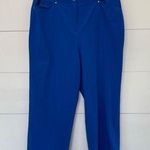 Chico's Weekends by Chico’s Women’s 1 Royal Blue Cropped Pants Photo 0