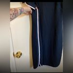 Banana Republic  New Navy Blue Dress with White Accent Short Sleeve Mini Dress Photo 6