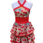 Bronx and Banco Ivanka Embroidered Ruffled Mini Dress Women’s Extra Small Photo 3