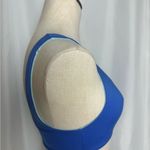 Fashion Blue Women's Knotted swim Bikini top Small Photo 4