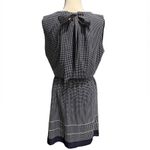 Anne Klein Petite Dot Halter Dress Midi Navy Blue/White Size 12 Photo 8