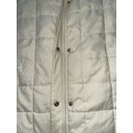Ralph Lauren Lauren  Womens Medium Vest Cream‎ Quilted Fur Collar Full Zip Photo 2