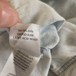 Rails  Ingrid Raw Hem Denim Button Down Shirt Small Light Wash Distressed Western Photo 2