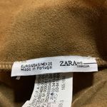ZARA  Faux Suede Crystal Embellished Brown Mini Skirt Size Small Photo 4