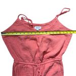 Evereve Women's Coral Gemma Gauzy Cotton Sleeveless Jumpsuit Size L Summer Photo 9