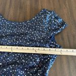 Calvin Klein  Navy Blue Sequin Maxi Gown Dress Gala Wedding Guest size 10 Photo 5