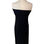 #510 DOTTI Stretch Strapless Midi dress Black Size M Photo 2