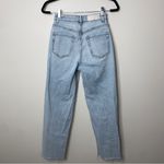 PacSun Stretch 90s Boyfriend High Rise Light Blue Denim Wash Raw Hem Jeans 25 Photo 4