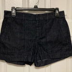 Loft Dark Blue Wash Chambray Women’s Chino Jean Shorts Photo 0