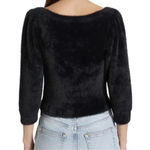 Free People  Black Fuzzy Moonbeam women’s Medium Photo 2