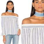 Love Shack Fancy Daisy Off the Shoulder Crop Top
Blouse Size XS Pom Pom Hem Photo 4