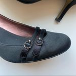 Sam & Libby  • Ever After Black Satin Buckle Heels Photo 1