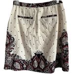 Holding Horses Anthropologie Adele Polka Dot Corduroy Paisley Print Skirt Size 2 Photo 2