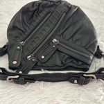 Junior Drake Black Leather Zipper Shoulder‎ Bag Photo 5