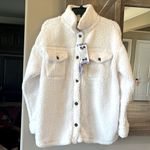 32 Degrees Heat Oversized Winter White Fluffyy Shirt Jacket Shacket Womens Photo 0