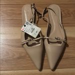 ZARA Women's Cream Pointed-Toe Heels Photo 1