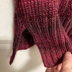 prAna Leisel Plum Gradient Striped Pink Cable Knit Long Sleeve Sweater Photo 6