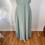Birdy Grey DEVIN CONVERTIBLE DRESS Women M CHIFFON SAGE BRIDEMAID WEDDING Photo 6
