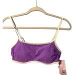 Wild Fable Purple Square Neckline Colorblock Bikini Top, XS Photo 1