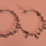 A New Day Silver Moon and Stars Hoop Earrings Photo 0
