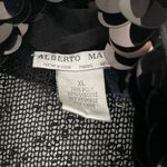 Alberto Makali Women's Black Sequin Asymmetrical Vintage 90s Cardigan Size XL Photo 2