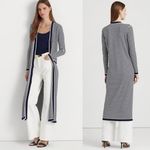 Ralph Lauren  Striped Silk Blend Long Cardigan 3X Photo 1