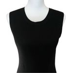 Vince Sweater Dress Size Small Wool Blend Black Sleeveless Micro Rib Bodycon Photo 1