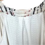 Anthropologie NWT  “Tiny” Ivory Crochet Knit Embellished Sleeveless Tiered Top Photo 6