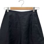 NWT DISSH Jessie Black Linen Shorts Size 2 US High Rise Zip Waist Tailored Short Photo 4