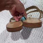 LAiik Flat Leather Womens Sandals
Greece Sz 41US 11 Turquoise Blue Photo 5