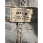 Mcguire  Newton Skinny Jeans Button Fly Distressed Raw Hem Light Blue Sz 26 Photo 4