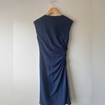 Trina Turk New Women's The Plaza Knee Length Dress Rouched Navy Blue Size 2 Photo 7