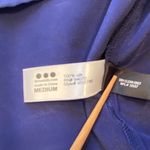 AQUA  Mini Silk‎ Blue dress, v-neck, sleeveless, elastic high waist, size Medium Photo 6