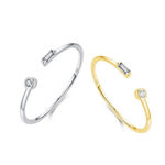 Boutique Dainty 14k Gold Filled Baguette‎ Solitaire Diamond Simulant Ring Photo 3