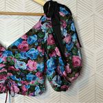 For Love & Lemons π Maggie Floral Puff Sleeve Crop XS Photo 5