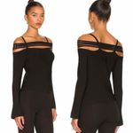 Jonathan Simkhai Sarah Ribbed Halter Top Size XS Black Photo 8