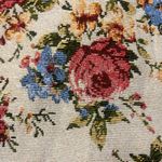 Tapestry Floral Zip Jacket Women’s Large Cottagecore Boho Rose Print Retro Blue Photo 7