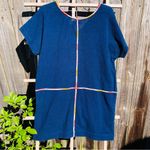 Madewell  Isadora Embroidery Easy Dress M Blue Photo 7